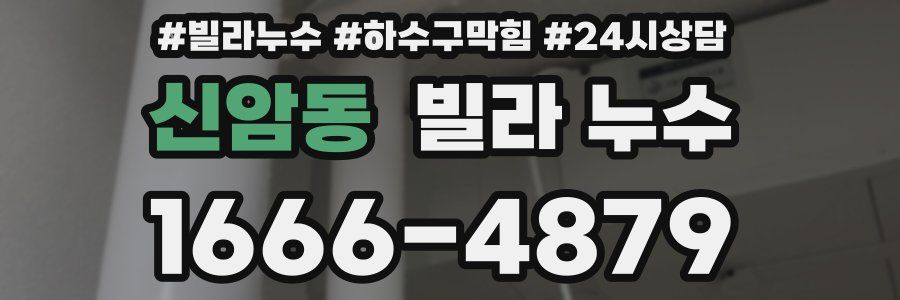 신암동 빌라 누수