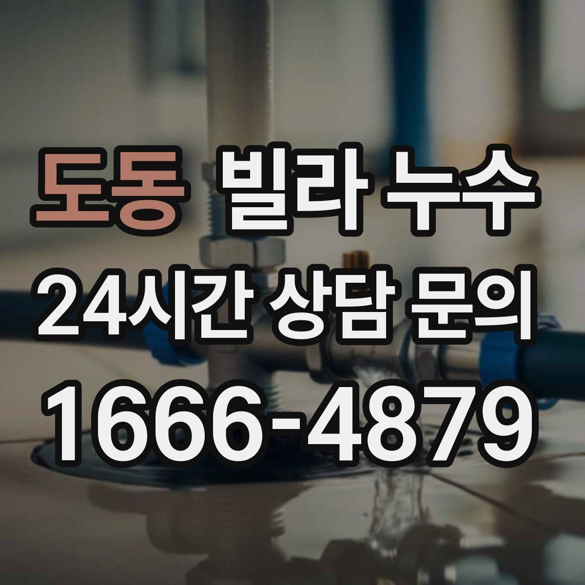 도동 빌라 누수 세탁기 주변 물고임이 반복된다면