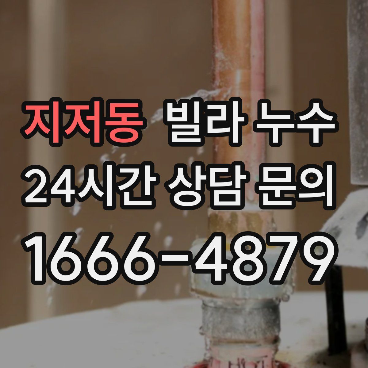 지저동 빌라 누수