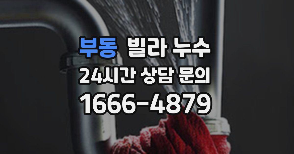 부동 빌라 누수