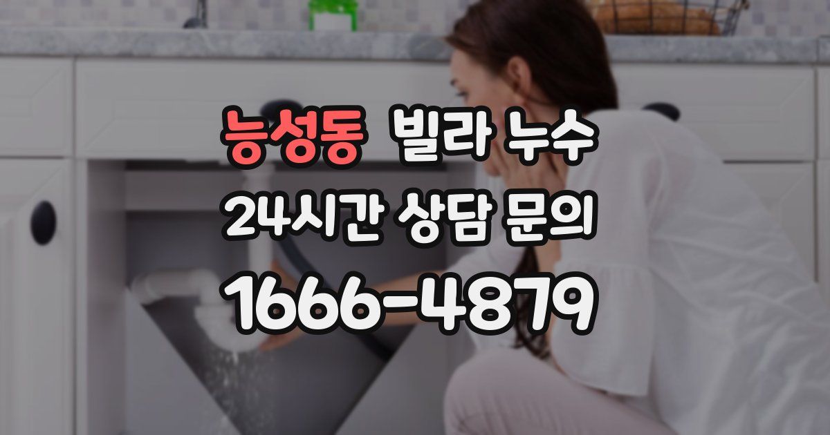 능성동 빌라 누수