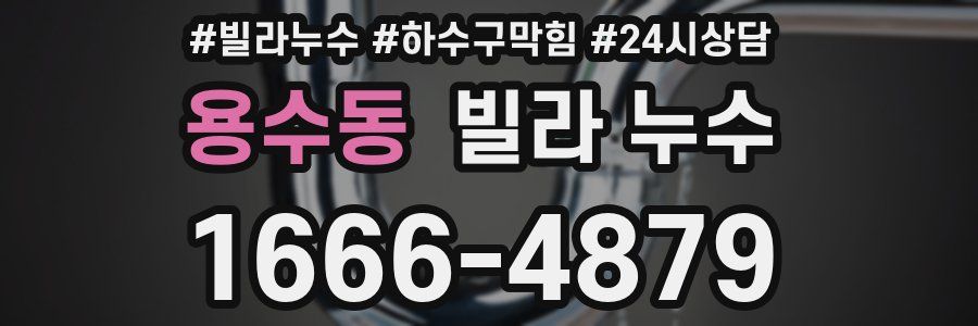 용수동 빌라 누수