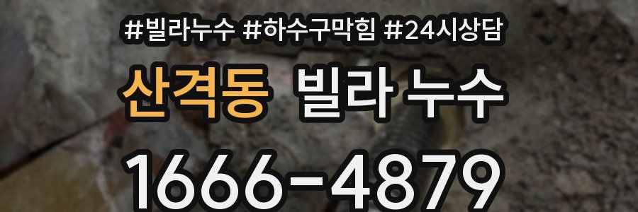 산격동 빌라 누수