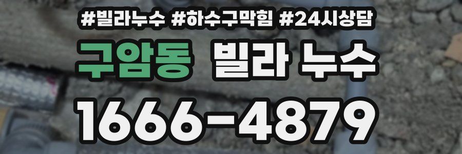 구암동 빌라 누수