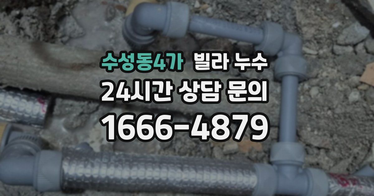 수성동4가 빌라 누수