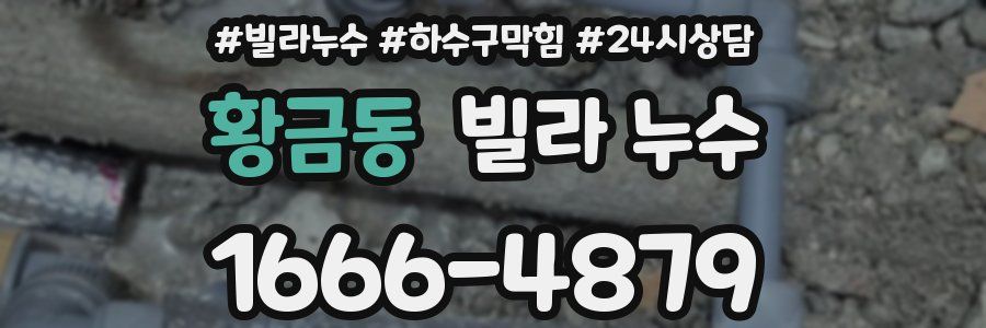 황금동 빌라 누수