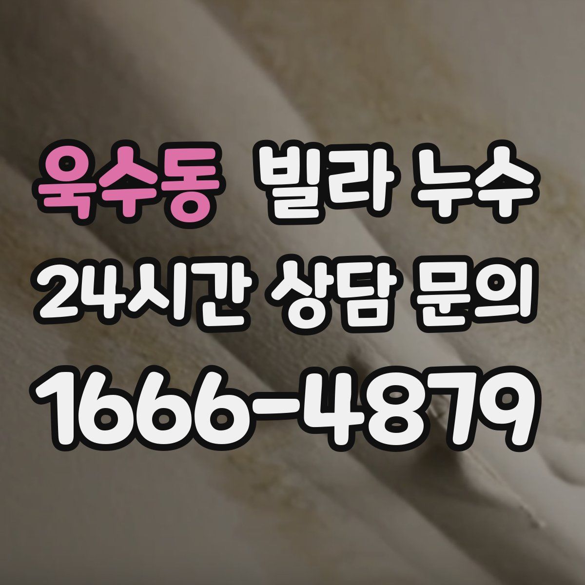 욱수동 빌라 누수