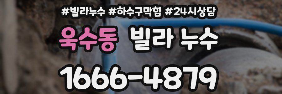 욱수동 빌라 누수