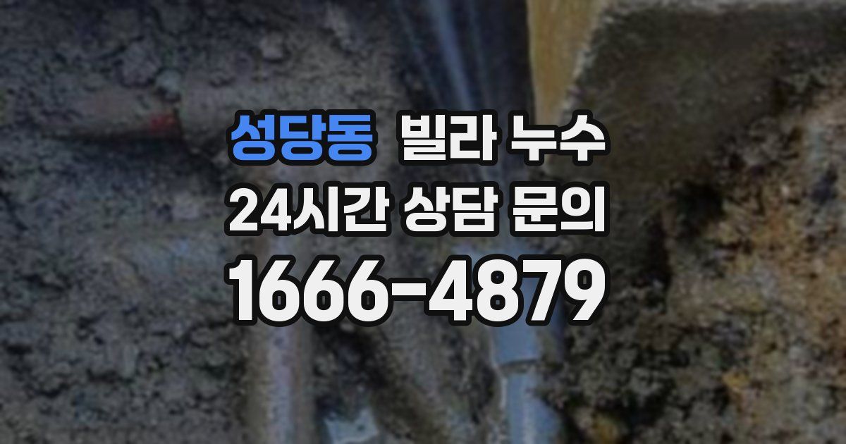 성당동 빌라 누수