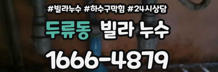 두류동 빌라 누수