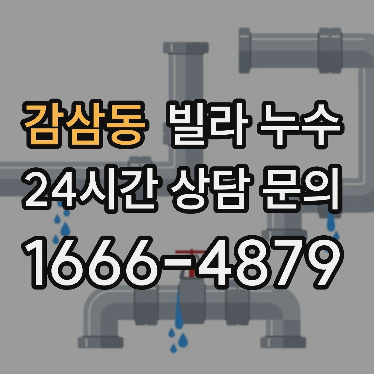 감삼동 빌라 누수 우편함 주변이 젖는다면 빗물 유입을 의심