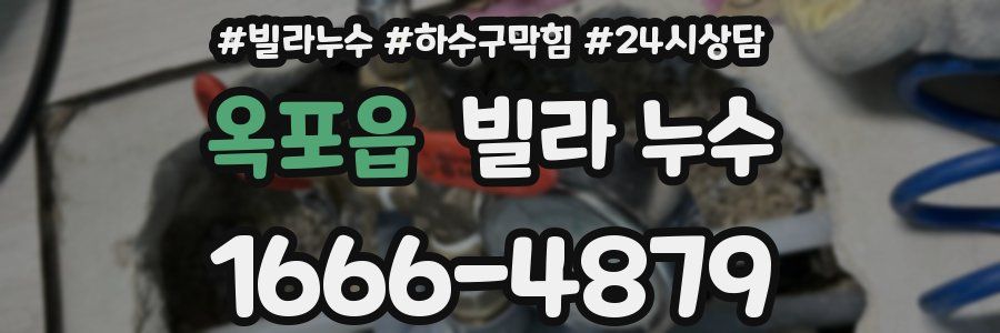 옥포읍 빌라 누수
