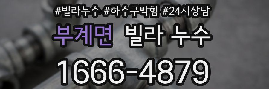 부계면 빌라 누수