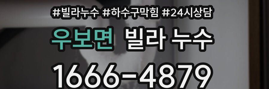 우보면 빌라 누수