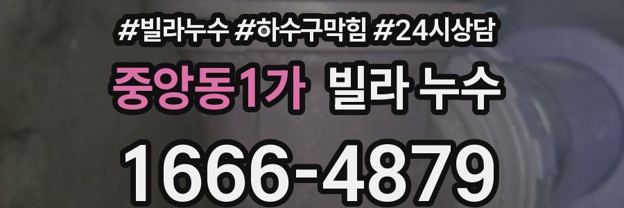 중앙동1가 빌라 누수