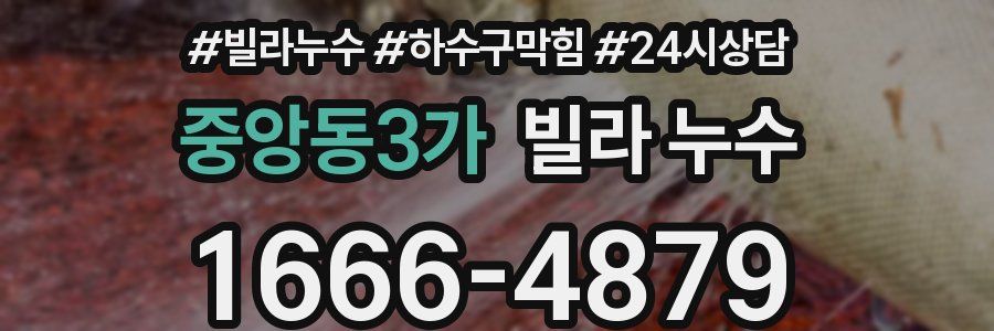 중앙동3가 빌라 누수