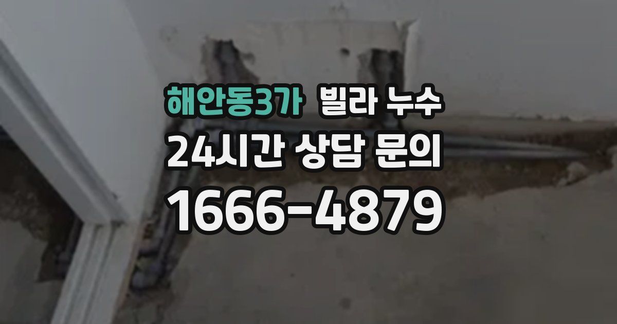 해안동3가 빌라 누수