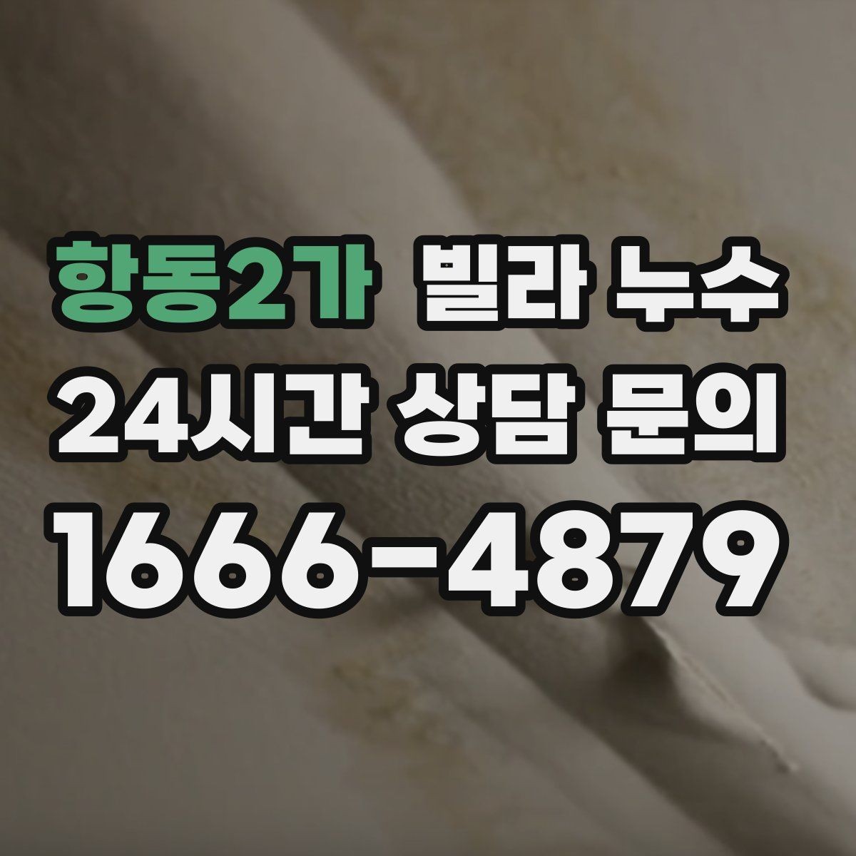 항동2가 빌라 누수 물자국이 보이면 늦기 전에 점검하세요