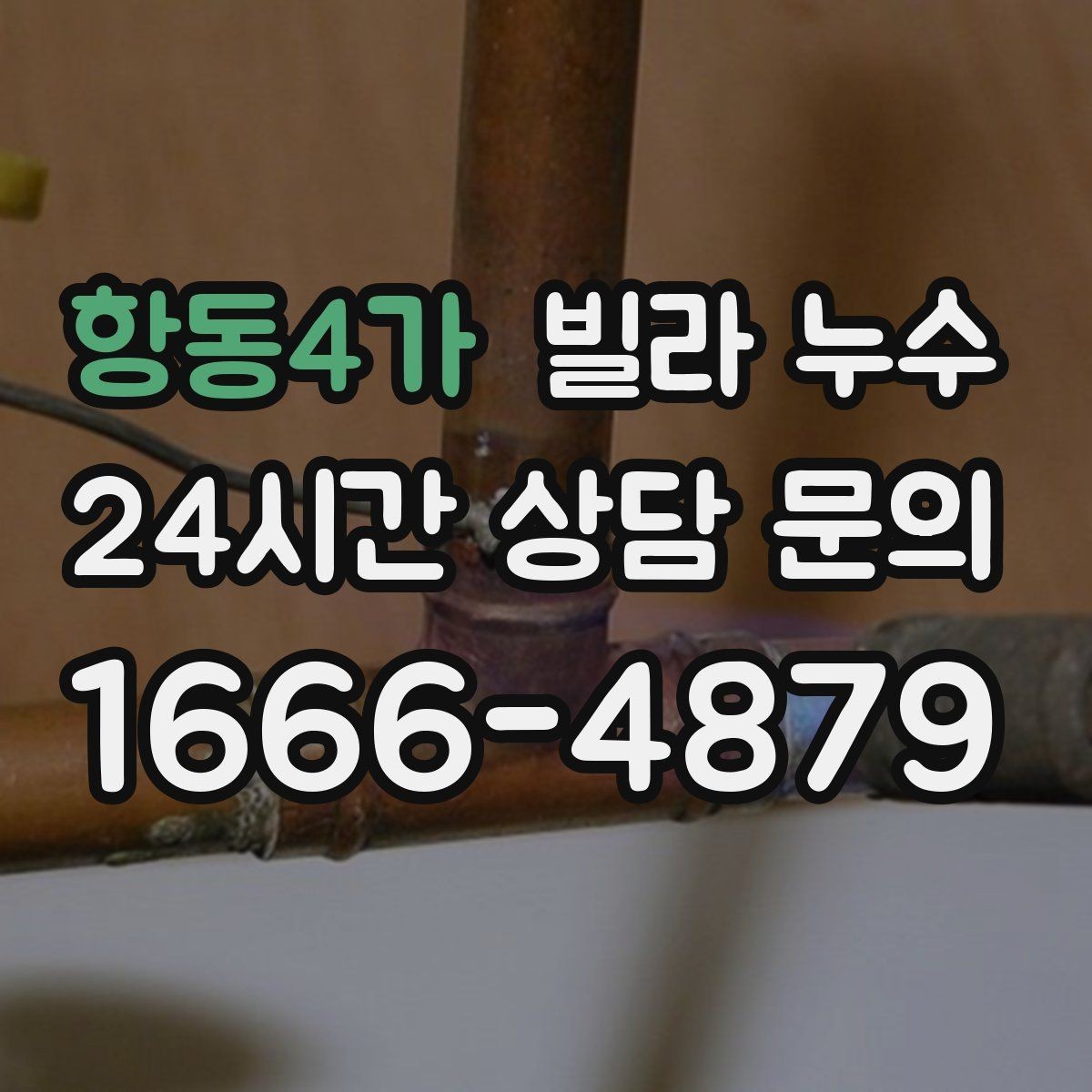 항동4가 빌라 누수 누수는 원인부터 잡아야 끝납니다