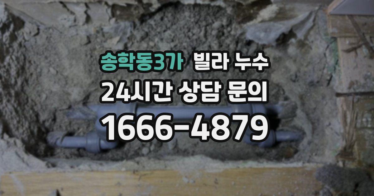 송학동3가 빌라 누수