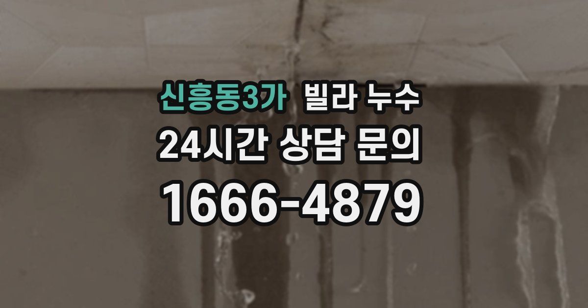 신흥동3가 빌라 누수