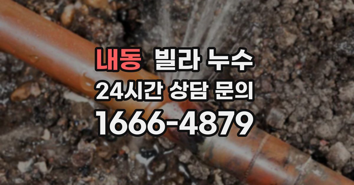 내동 빌라 누수