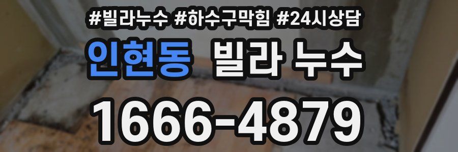 인현동 빌라 누수