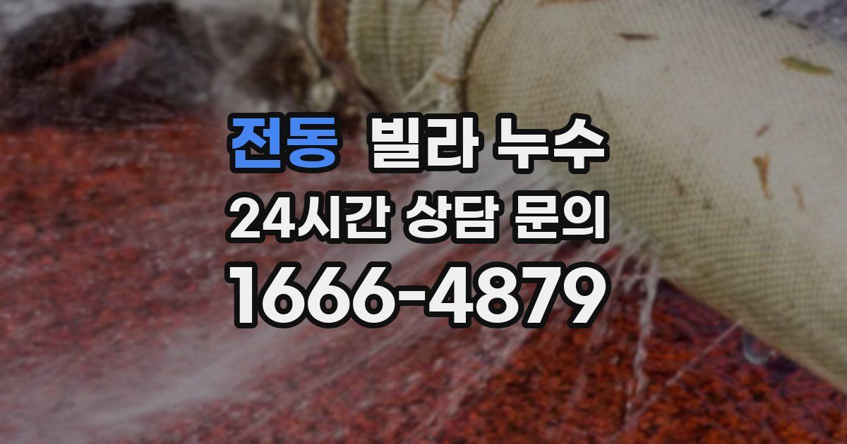 전동 빌라 누수