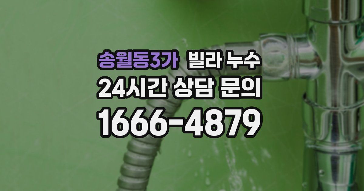 송월동3가 빌라 누수