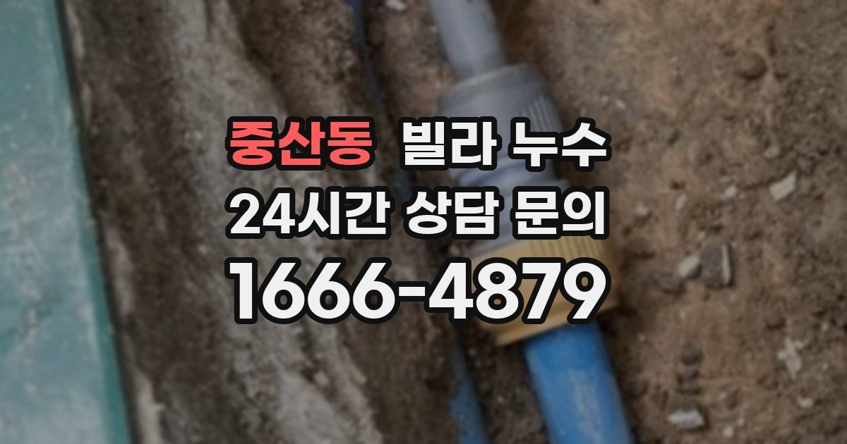 중산동 빌라 누수