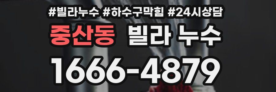 중산동 빌라 누수