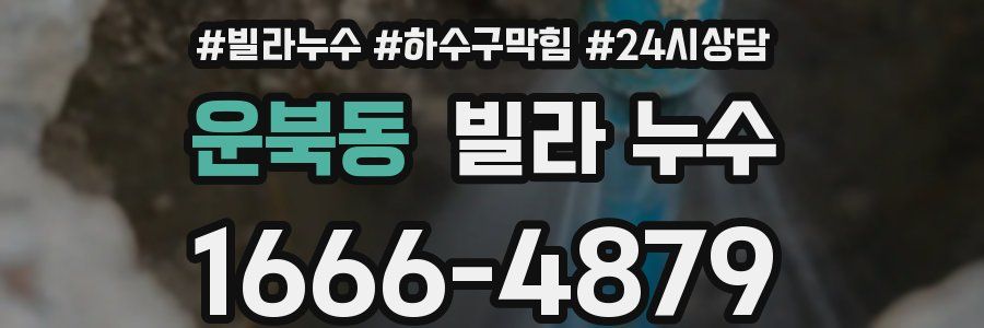 운북동 빌라 누수