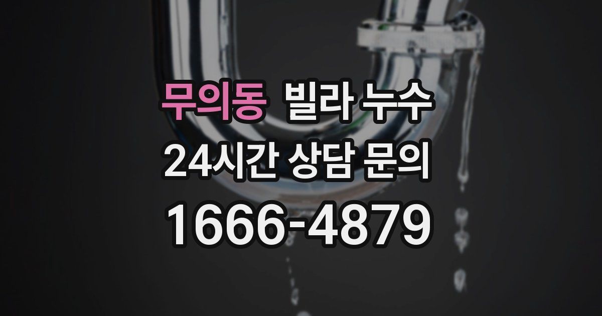 무의동 빌라 누수
