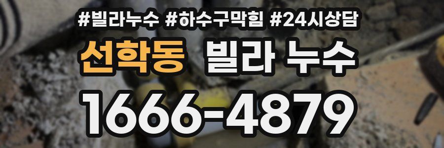 선학동 빌라 누수