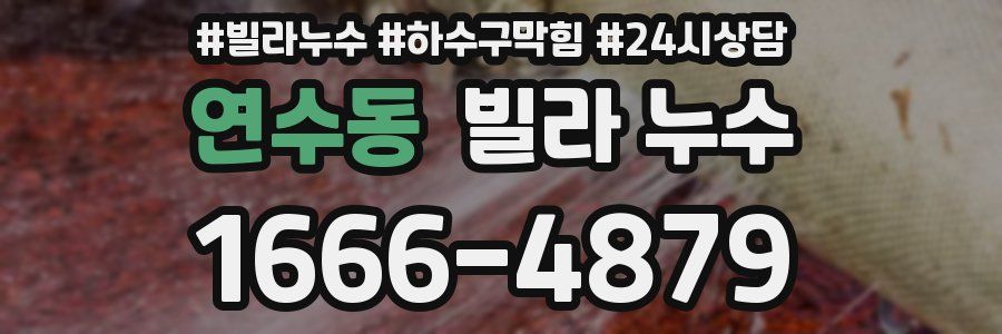 연수동 빌라 누수