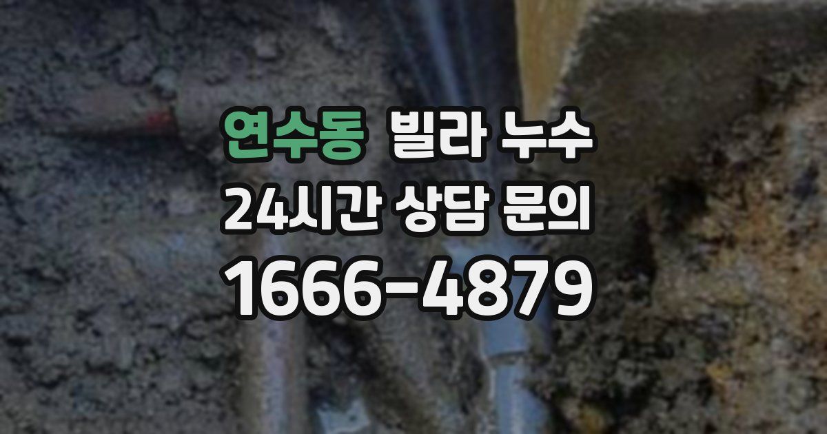 연수동 빌라 누수