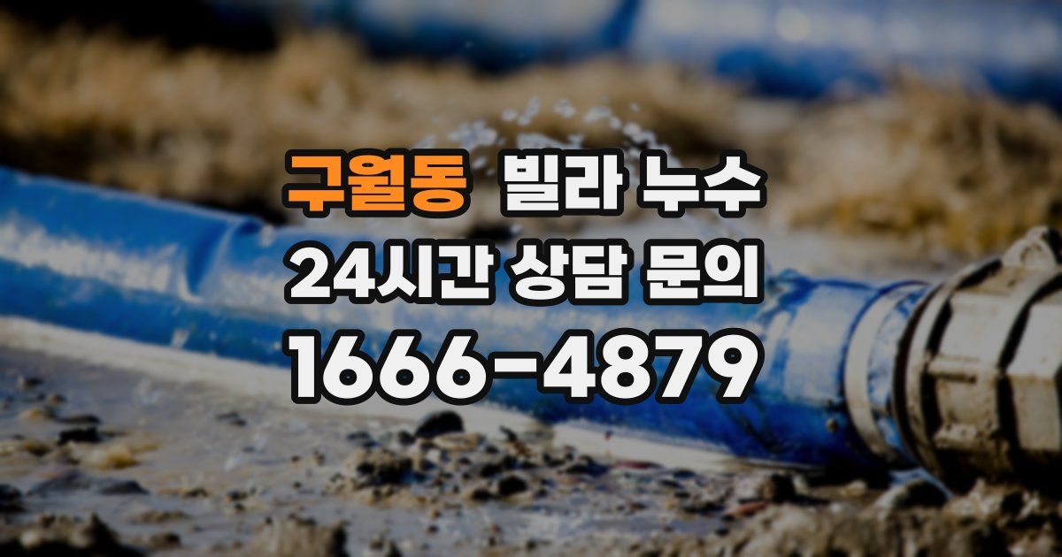 구월동 빌라 누수