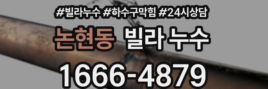 논현동 빌라 누수