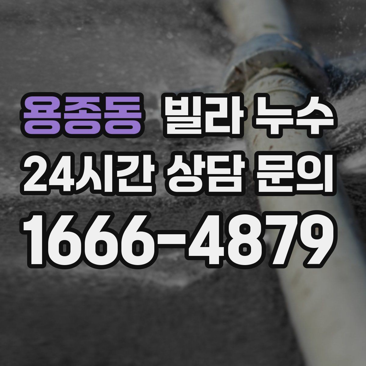 용종동 빌라 누수 안방 천장이 젖는다면 의심할 곳