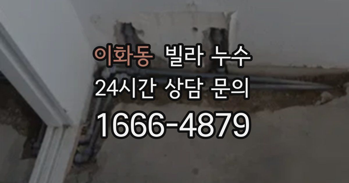 이화동 빌라 누수