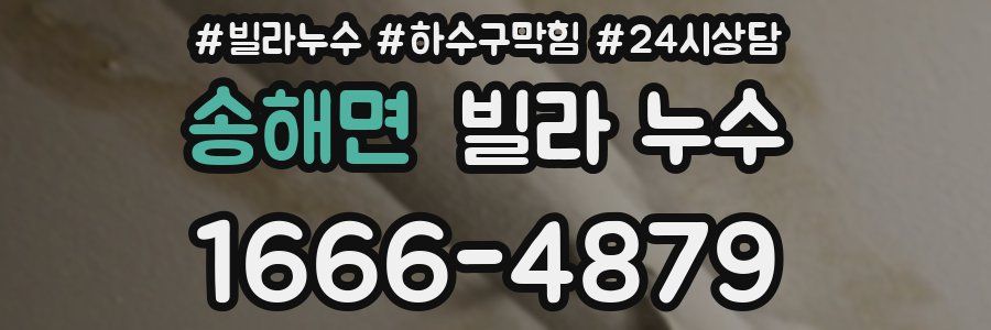 송해면 빌라 누수