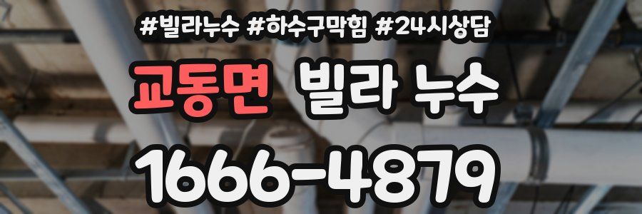 교동면 빌라 누수