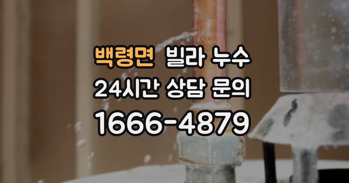 백령면 빌라 누수