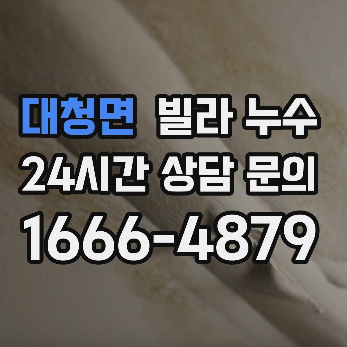 대청면 빌라 누수 가구 뒤 벽이 젖어 곰팡이가 생길 때