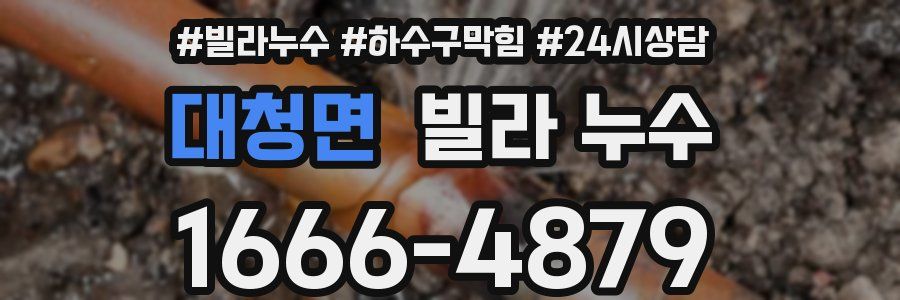 대청면 빌라 누수