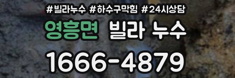 영흥면 빌라 누수