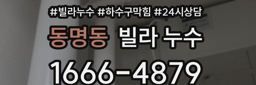 동명동 빌라 누수