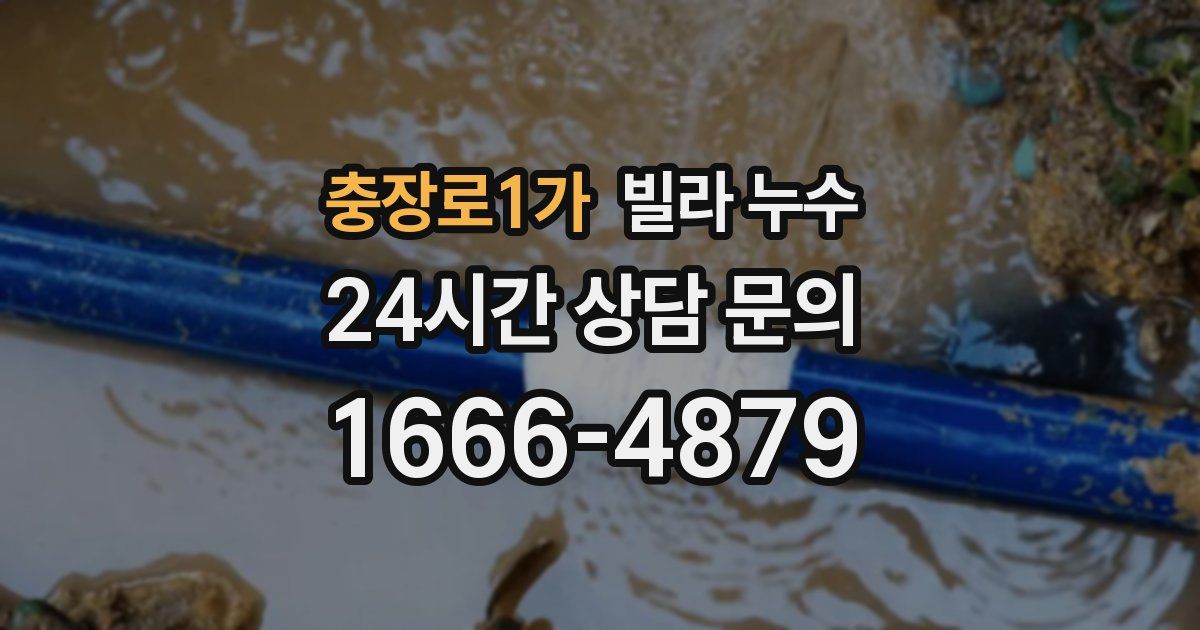 충장로1가 빌라 누수