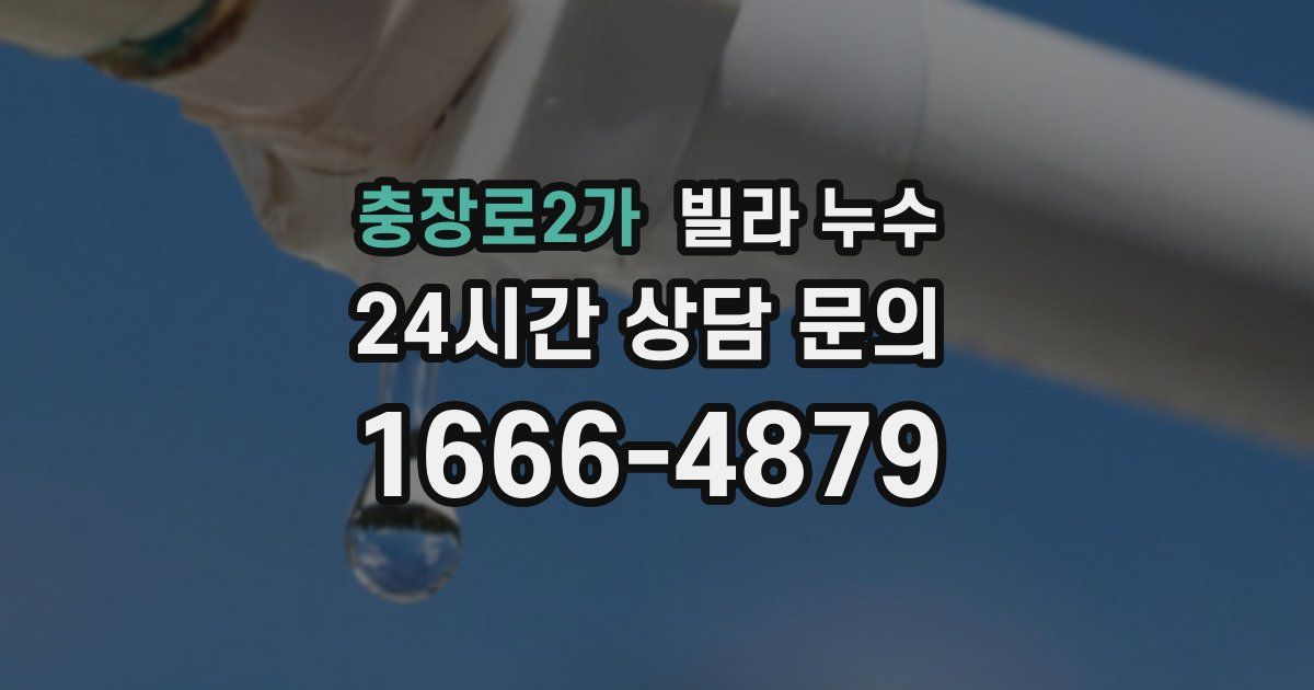 충장로2가 빌라 누수