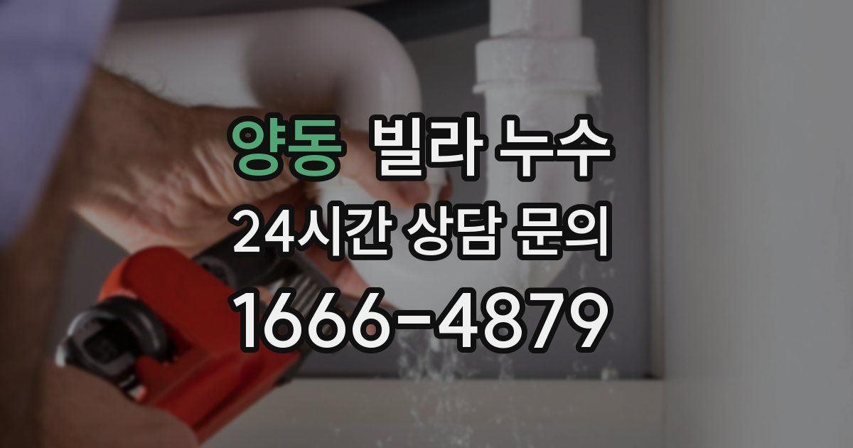 양동 빌라 누수